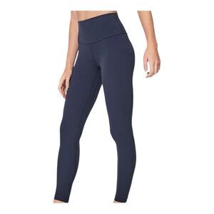 Lululemon Women’s Wunder Under Stretchy Fitness Pants | navy | size 8